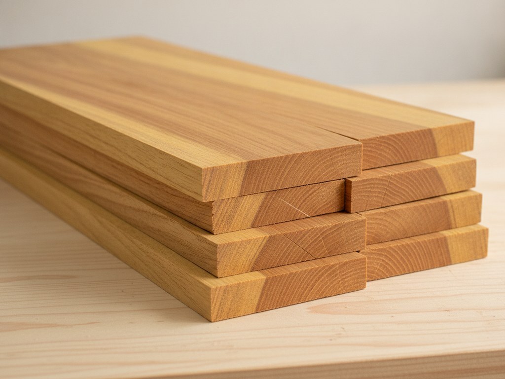 Jackwood plank with characteristic golden hue from Kerala